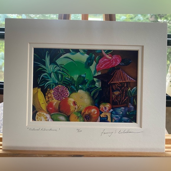 Fanny Bilodeau “Natural Abundance” Tropical Art Print Signed and Numbered - Picture 2 of 4